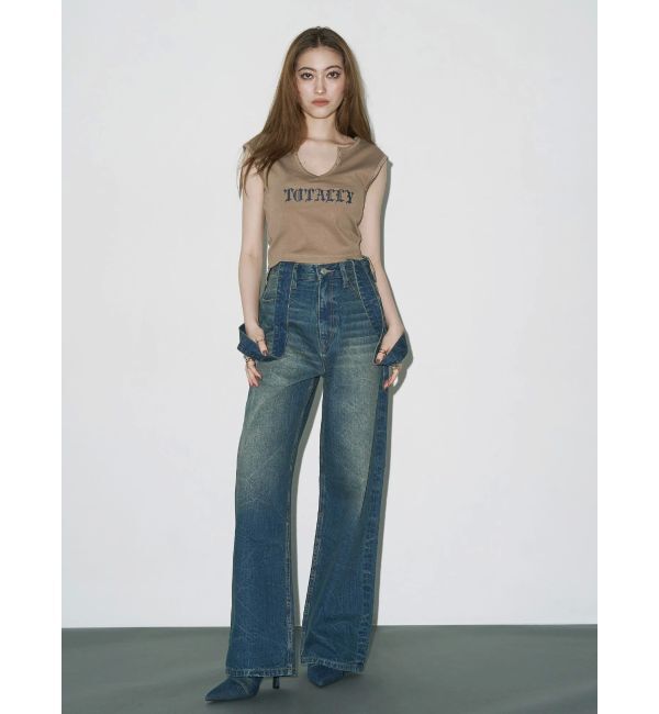 EVRIS「スタッズグラフィックタンクトップ」|タンクトップ|