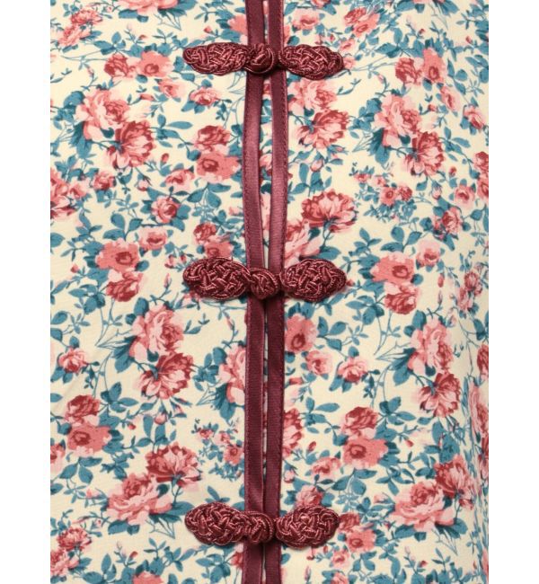 jouetie「ハーフスリーブショルダーフリルショートチャイナシャツ」|シャツ・ブラウス|