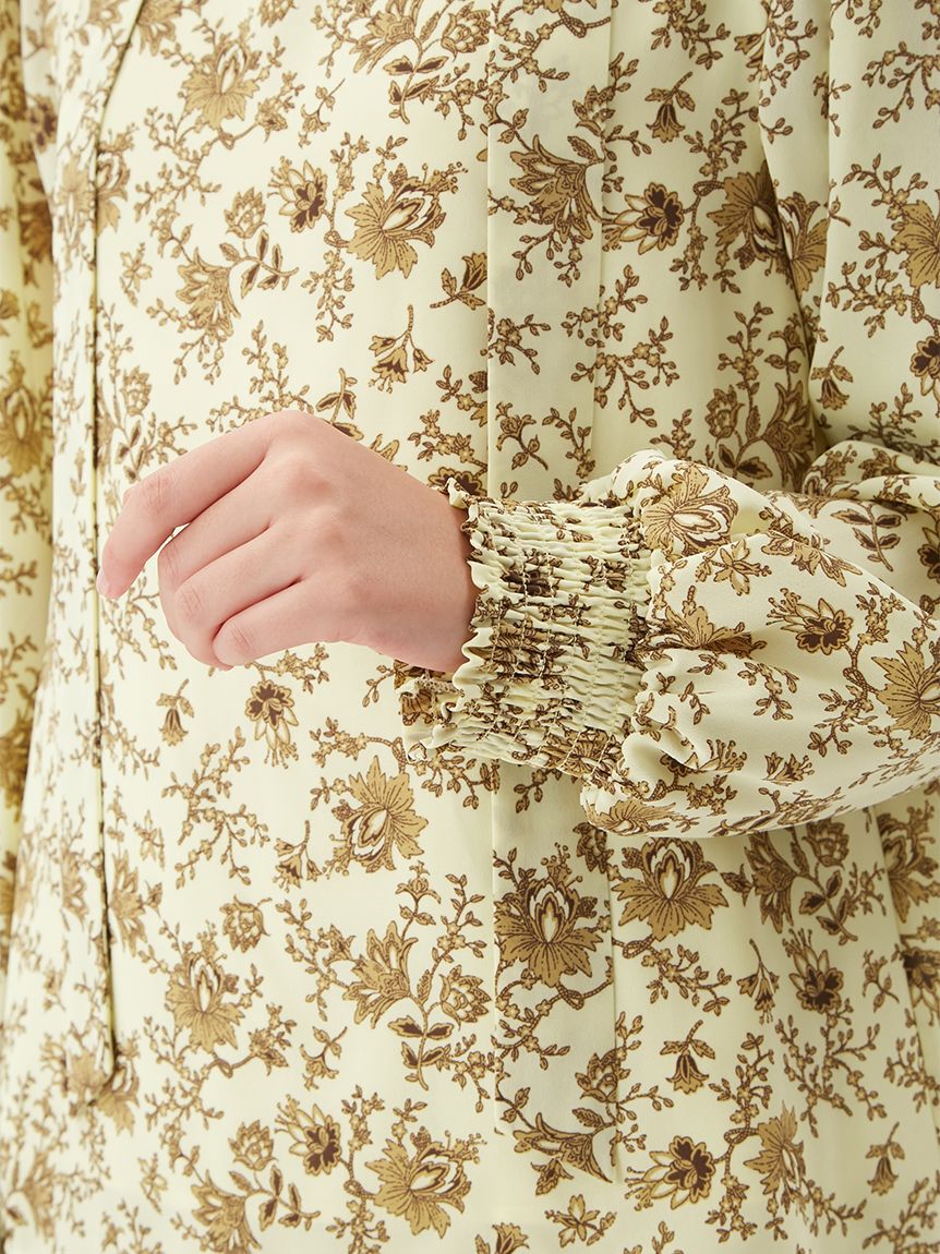 Mila Owen「リボン付きフラワープリントブラウス」|シャツ・ブラウス|