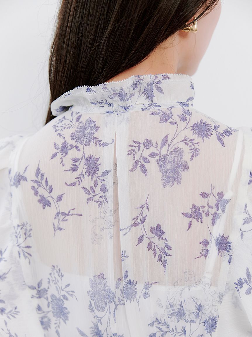 SNIDEL「【00サイズあり】プリントプリーツシャーリングワンピース」|ワンピース|