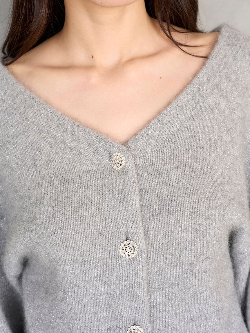 SNIDEL「フォックスビジューカーディガン」|カーディガン|