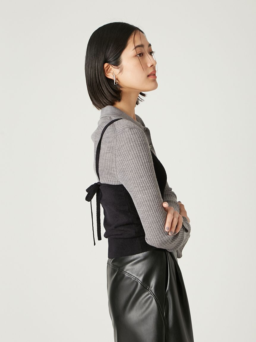 FRAY I.D「モールヤーン2wayニットキャミソール」|キャミソール|