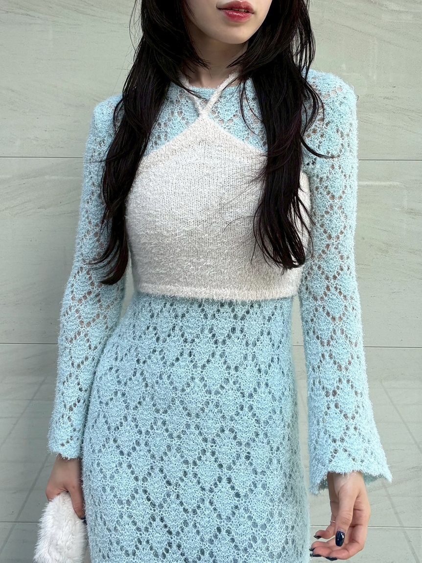 LILY BROWN「カーリーモヘアビスチェセットチュニック」|チュニック|