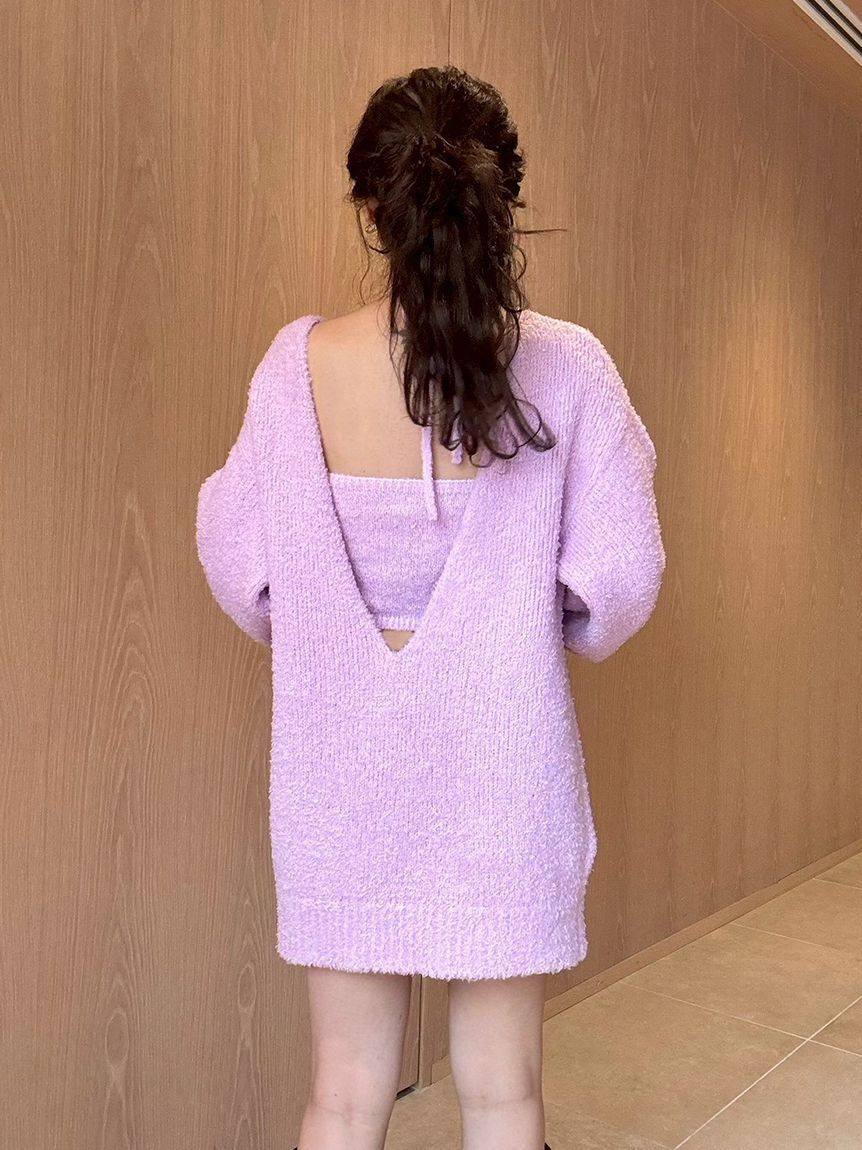 LILY BROWN「カーリーモヘアビスチェセットチュニック」|チュニック|