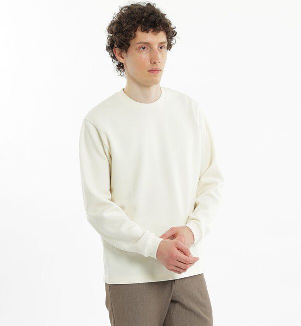 MACKINTOSH PHILOSOPHY「起毛ブリスター クルーネックロンＴ」|Tシャツ・カットソー|ホワイト