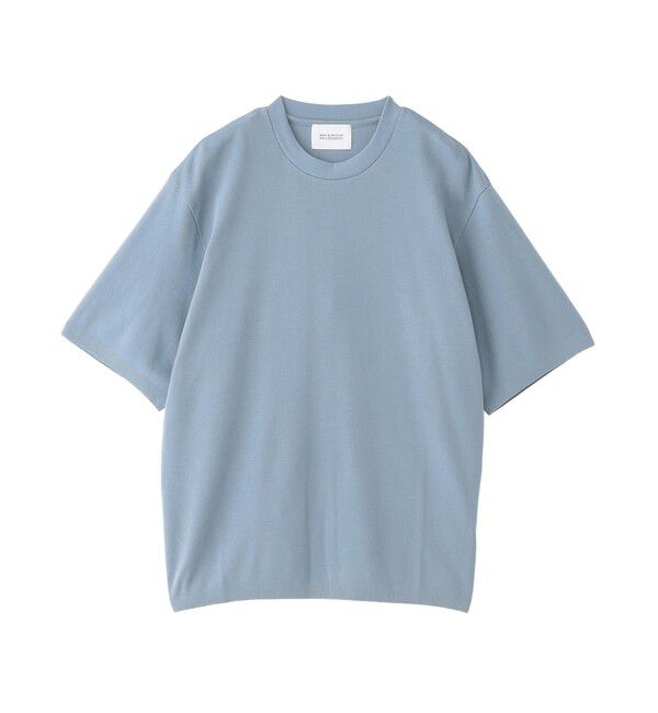 MACKINTOSH PHILOSOPHY「30/1ミニカノコ クルーネック半袖ニットTシャツ」|ニット・セーター|ブルー