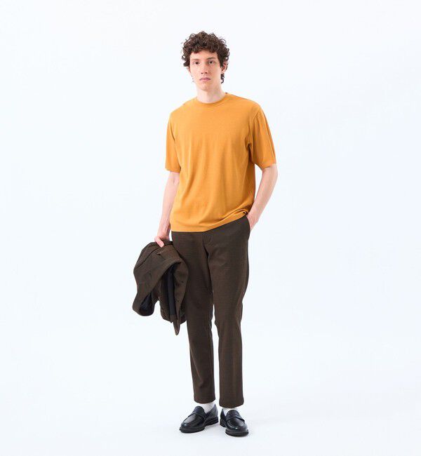 MACKINTOSH PHILOSOPHY「30/1ミニカノコ クルーネック半袖ニットTシャツ」|ニット・セーター|