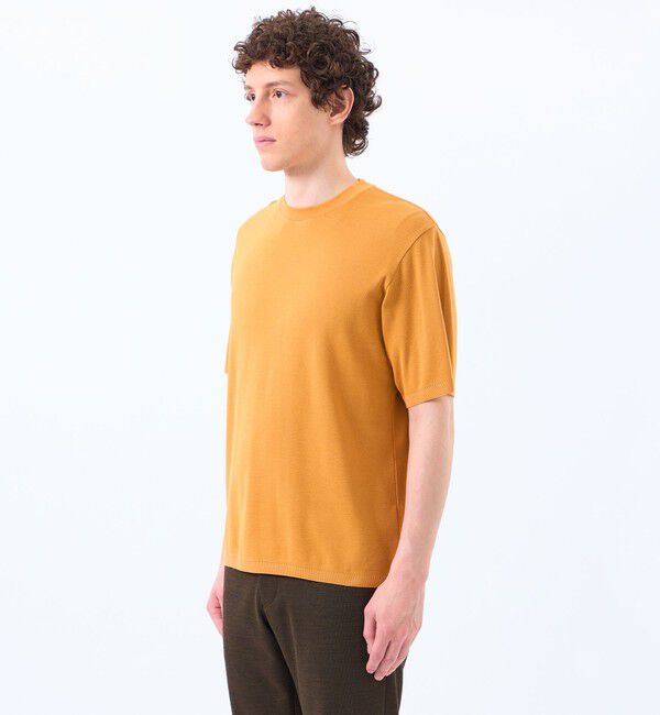 MACKINTOSH PHILOSOPHY「30/1ミニカノコ クルーネック半袖ニットTシャツ」|ニット・セーター|