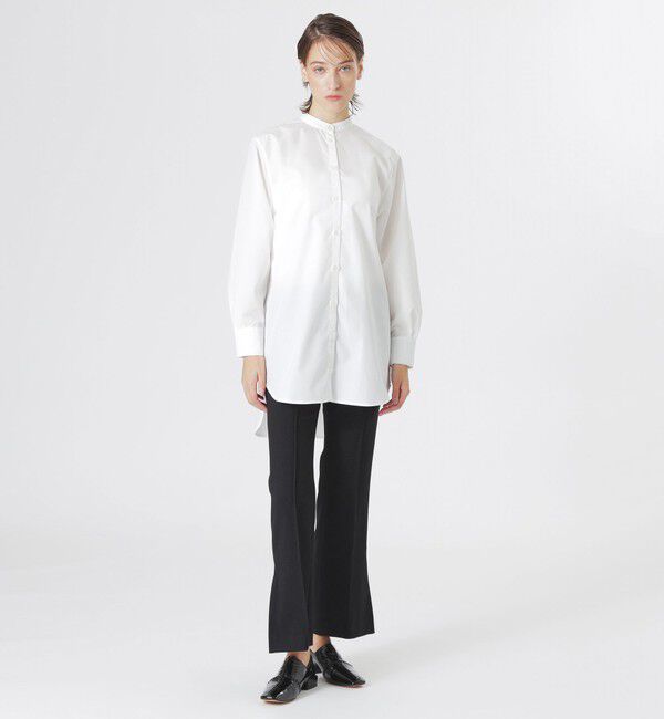  「【ドラマ着用商品】シャツコンビクロップドジップニット」|ニット・セーター|