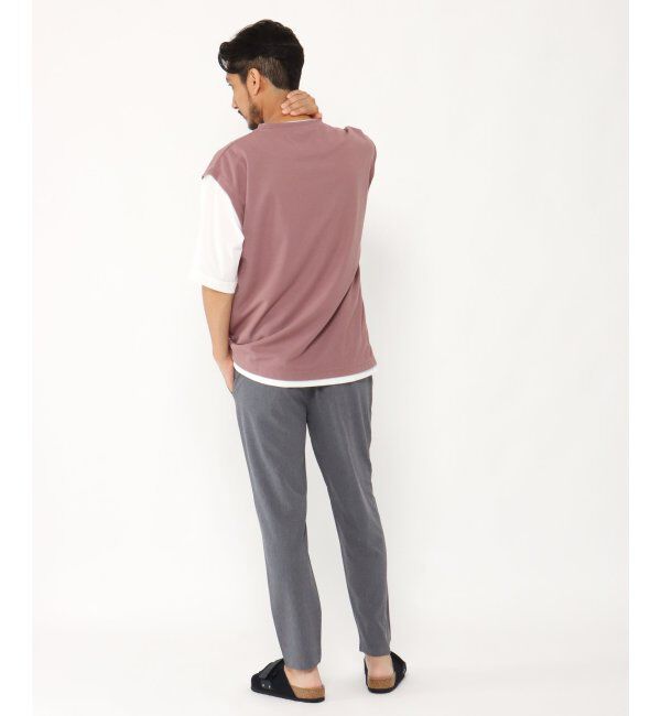 ikka「5分フェイクベストT」|Tシャツ・カットソー|