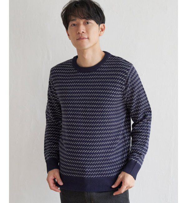 ikka「バーズアイニット」|プルオーバー|