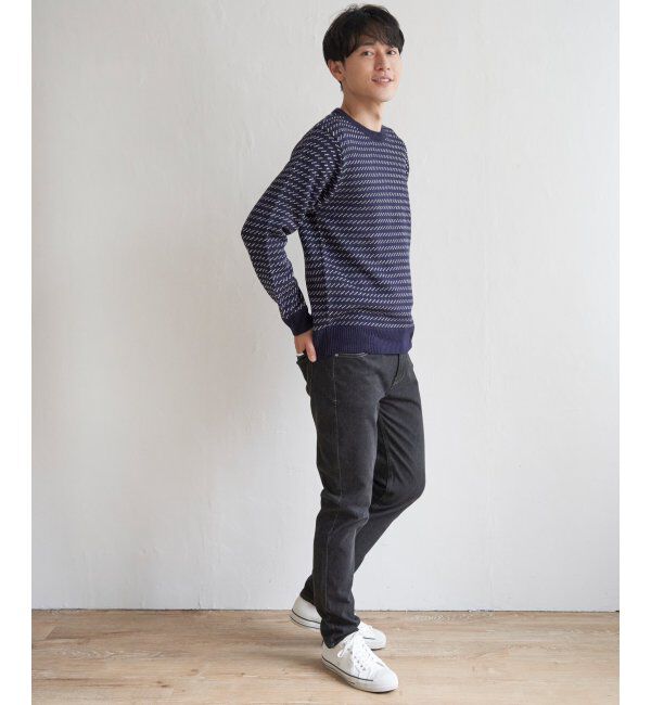 ikka「バーズアイニット」|プルオーバー|