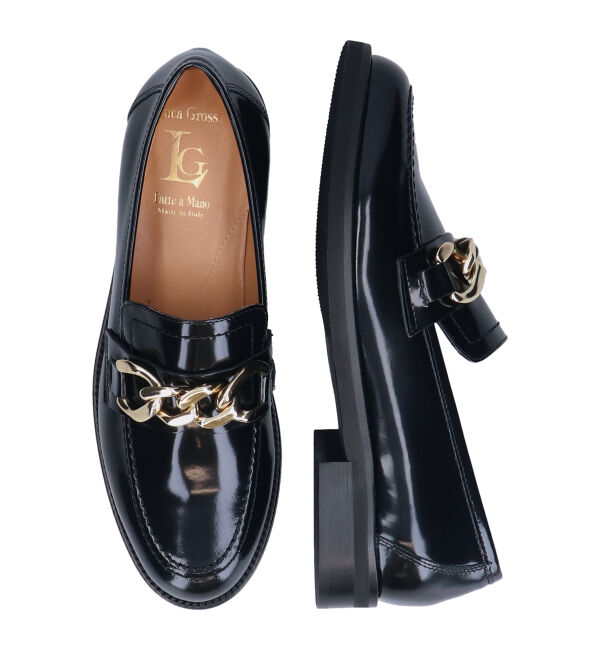 IMPORT SELECT「【Luca Grossi】ラウンドトウチェーンローファー(L51620)」|ローファー|