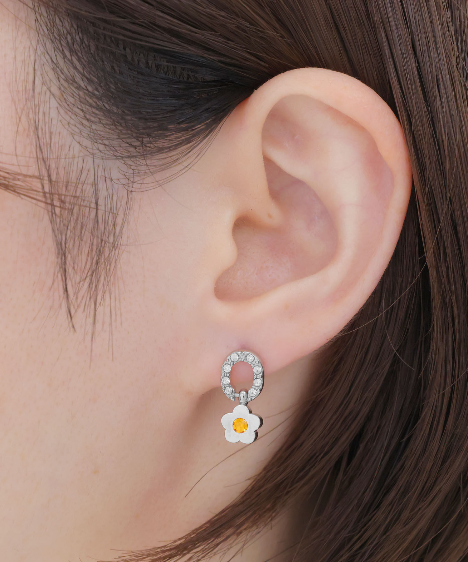 MARY QUANT「アクセントカラービジュー ピアス」|ピアス|シルバー