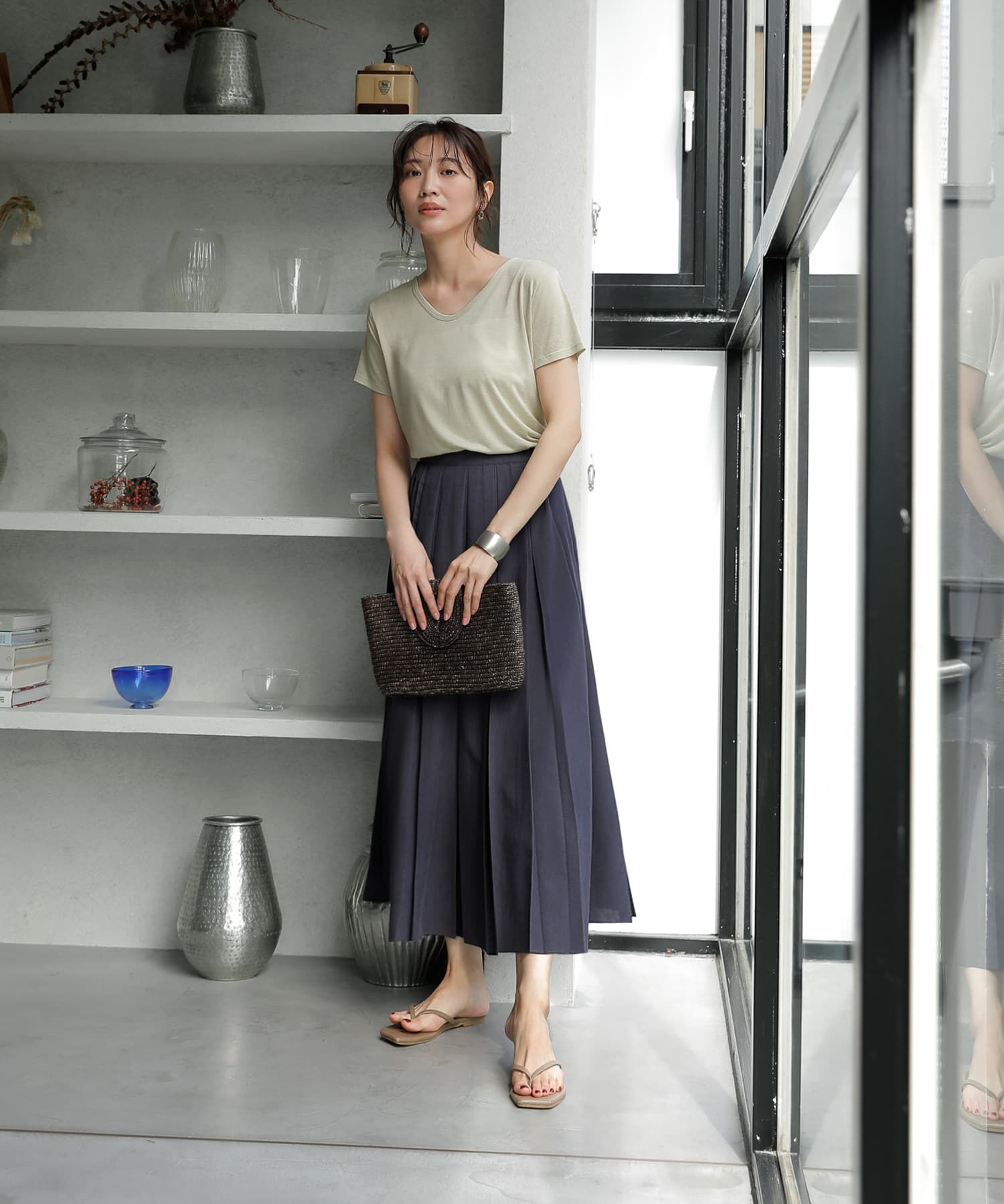 STYLE DELI「少し透けるテロテロTシャツ」|Tシャツ・カットソー|