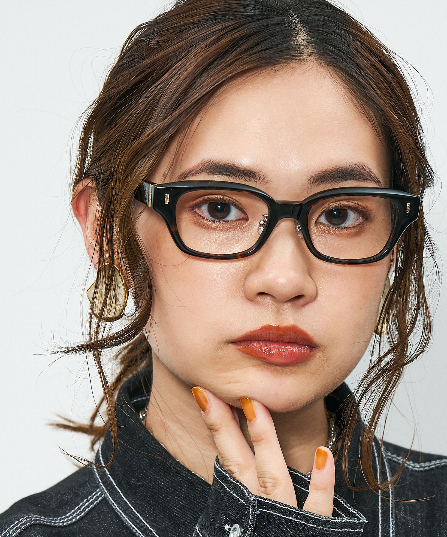  「Zoff｜STUDIO SEVEN｜ウェリントン型 メガネ｜太縁メガネ  クリア 黒縁 レンズ交換券付き」|メガネ|