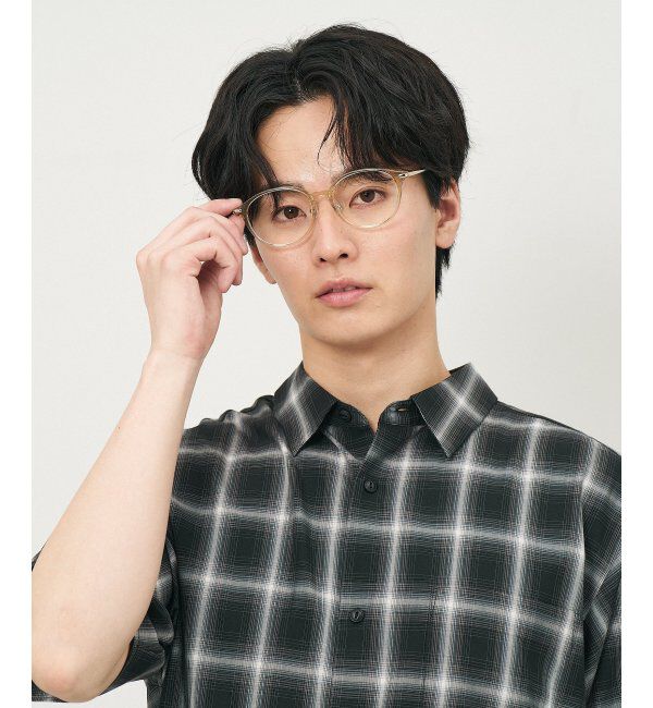  「ボストン型 メガネ｜クリアカラー｜伊達メガネ 度付きメガネ｜ユニセックス  レンズ交換券付」|メガネ|