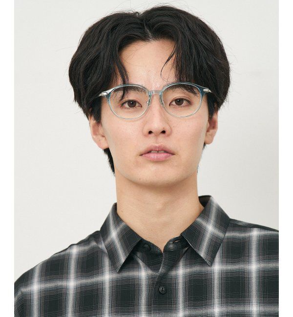  「ボストン型 メガネ｜クリアカラー｜伊達メガネ 度付きメガネ｜ユニセックス  レンズ交換券付」|メガネ|