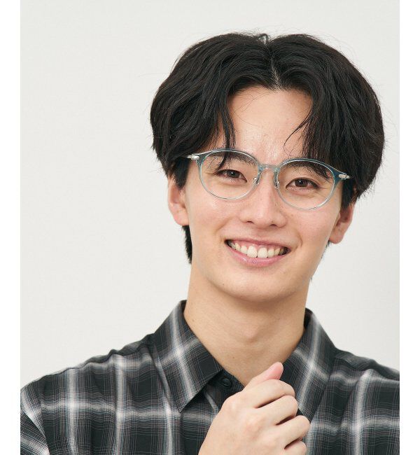  「ボストン型 メガネ｜クリアカラー｜伊達メガネ 度付きメガネ｜ユニセックス  レンズ交換券付」|メガネ|