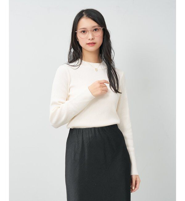  「MAQuillAGE(マキアージュ) コラボ｜ 血色感 メガネ | 中顔面短縮みえ メイク 大人可愛い レンズ交換券付」|メガネ|