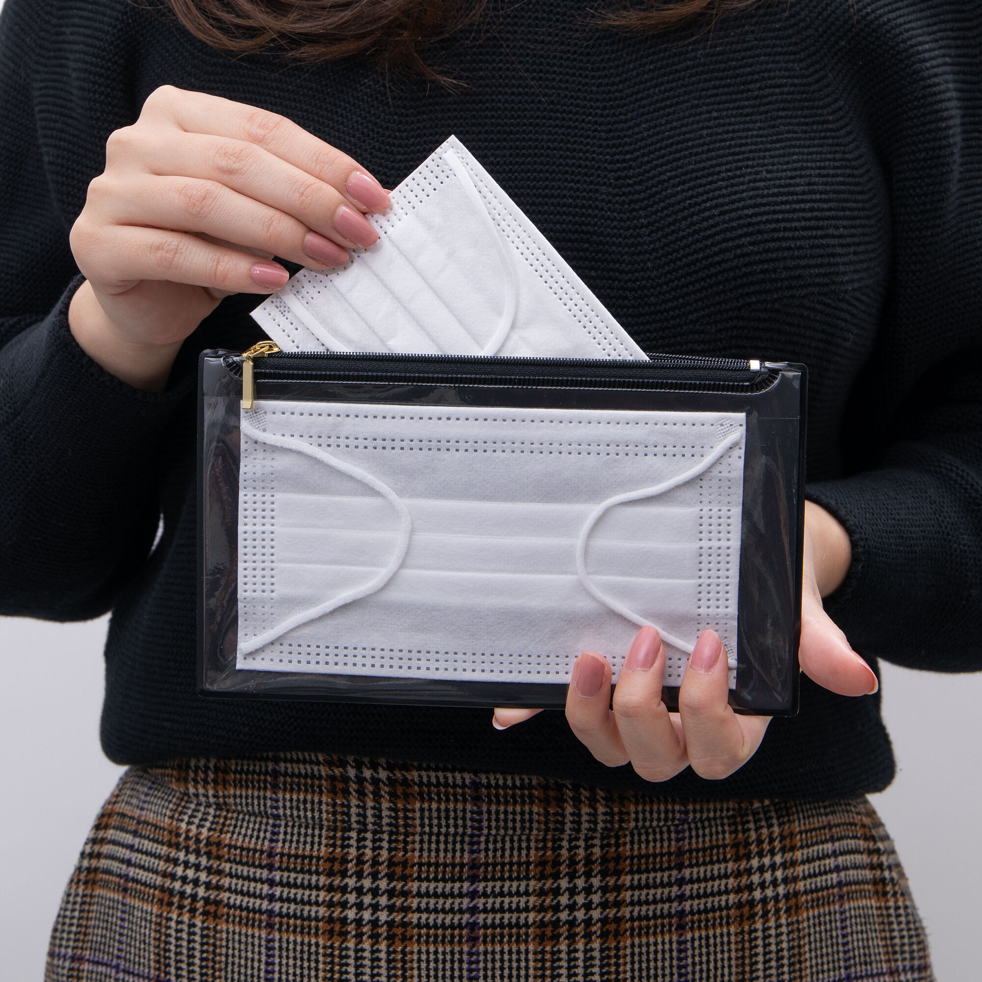  「抗菌・マルチ　ケース　ヨコ／ＪＯＵＲＮＡＬＩＥＲ」|ポーチ|ブラック