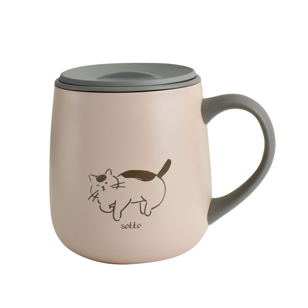 BACKYARD FAMILY「sotto ソット フタ付 ステンレスマグ 通販 マグカップ 蓋付き ステンレス マグ コップ」|食器・キッチングッズ|ブラウン1