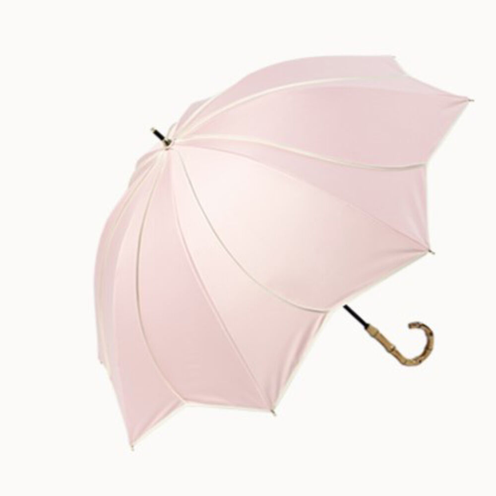 BACKYARD FAMILY「KIZAWA 日傘 UVカット 100 遮光 長傘 通販 花びら傘 ショート 軽量 耐風」|傘|ピンク1