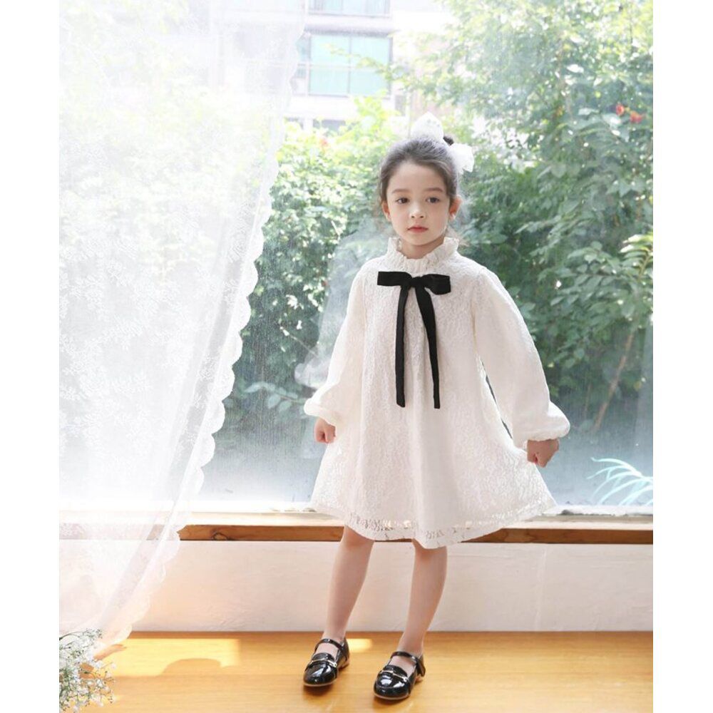 BACKYARD FAMILY「ワンピース キッズ 長袖 通販 ドレスワンピース 52032202 子供 ドレス 女の子 結婚式」|その他|ホワイト1