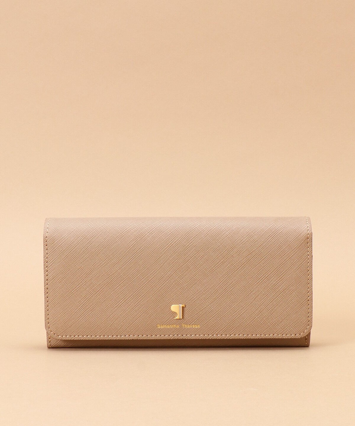 Samantha Thavasa「Pomme d'espoir ポムディスポワール バイカラー長財布」|財布|ベージュ