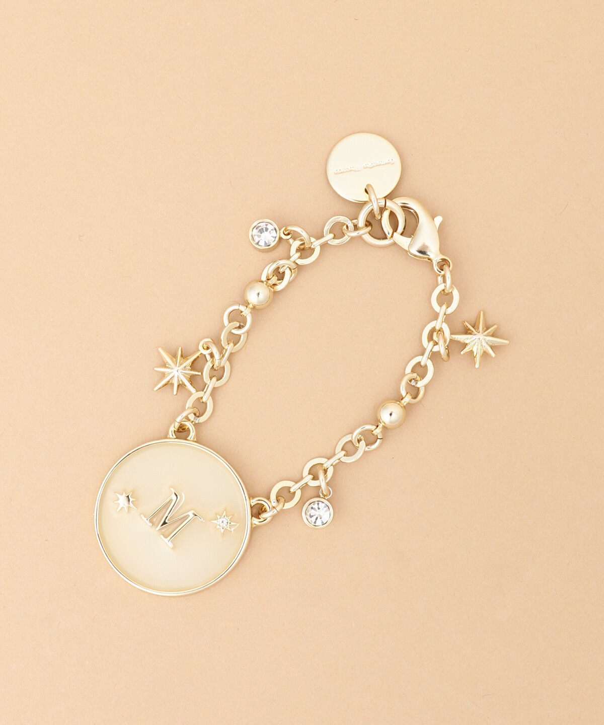 Samantha Thavasa「シャイニーイニシャルバッグチャーム M」|チャーム・キーホルダー|ゴールド