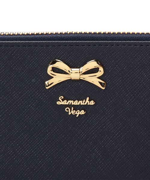  「シンプルリボンラウンド長財布」|財布|