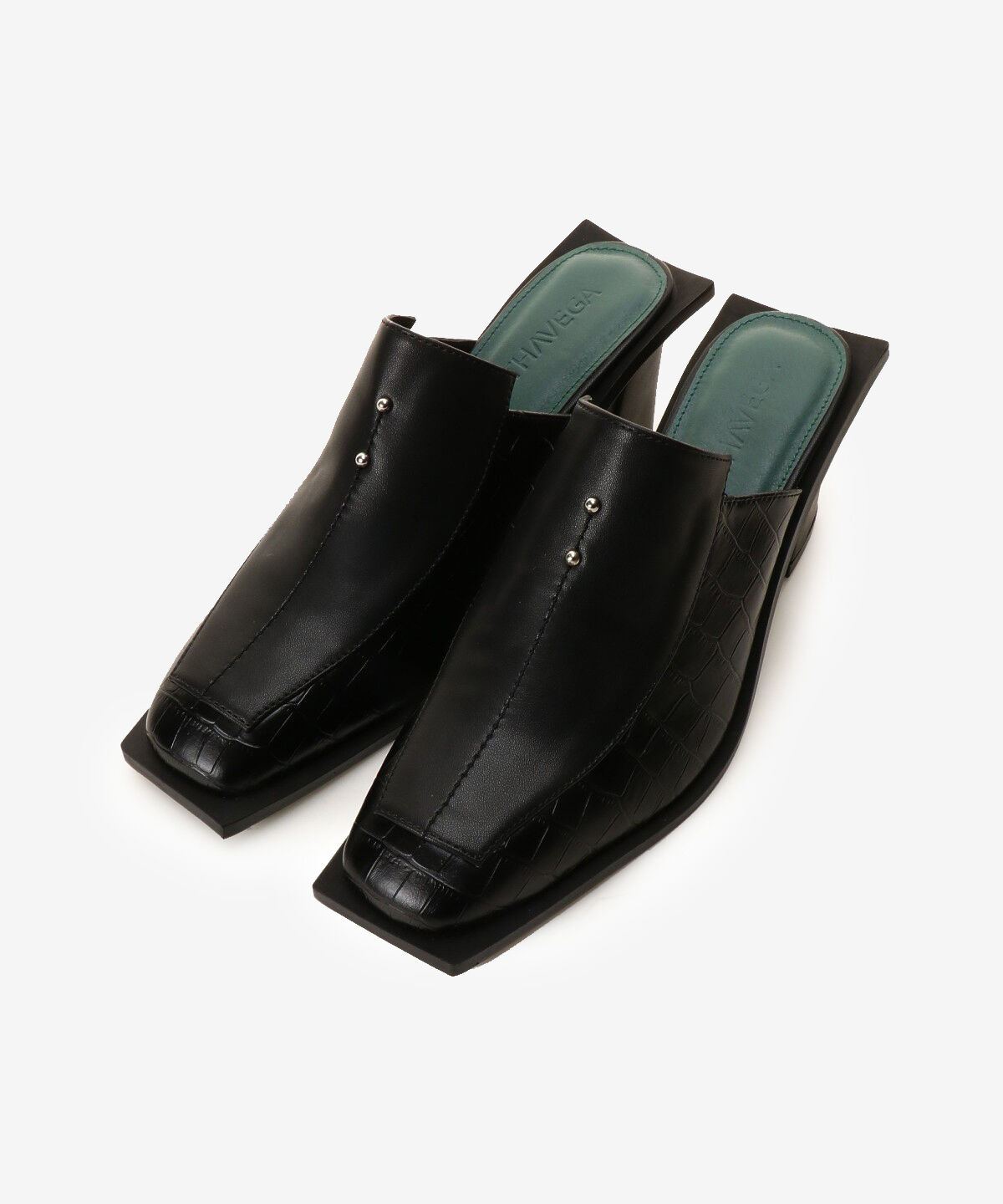 Samantha Vega「バイカラーミュール (L)」|その他|ブラック