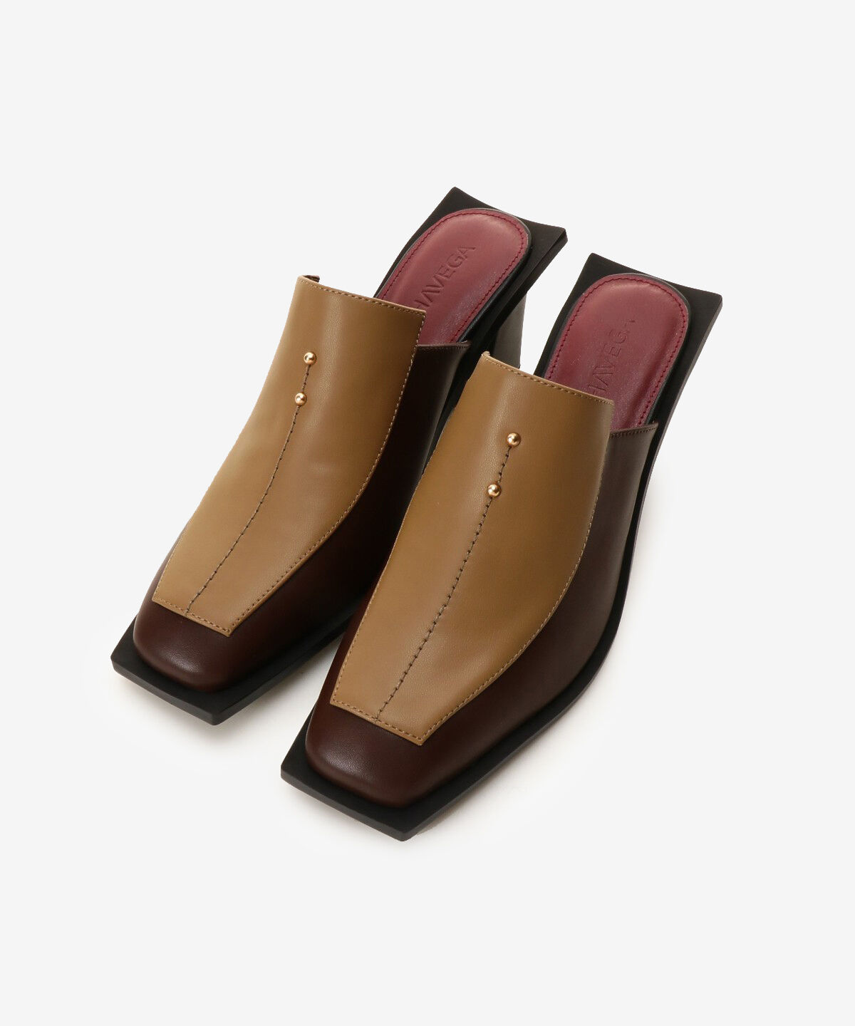 Samantha Vega「バイカラーミュール (L)」|その他|ブラウン