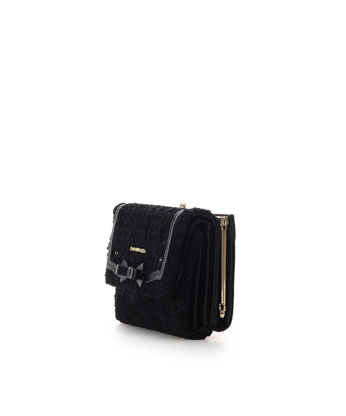 Samantha Vega「ソリッドリボンツイード折財布」|財布|