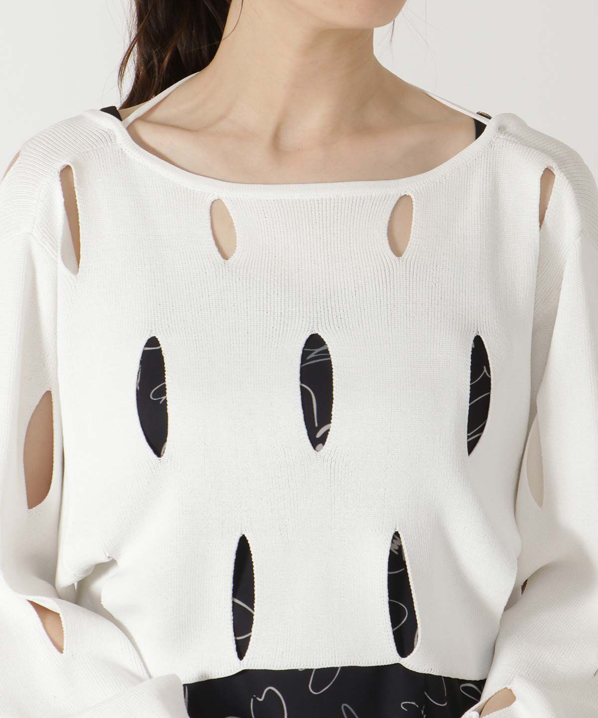 REDYAZEL「カットアウトニット」|ニット・セーター|