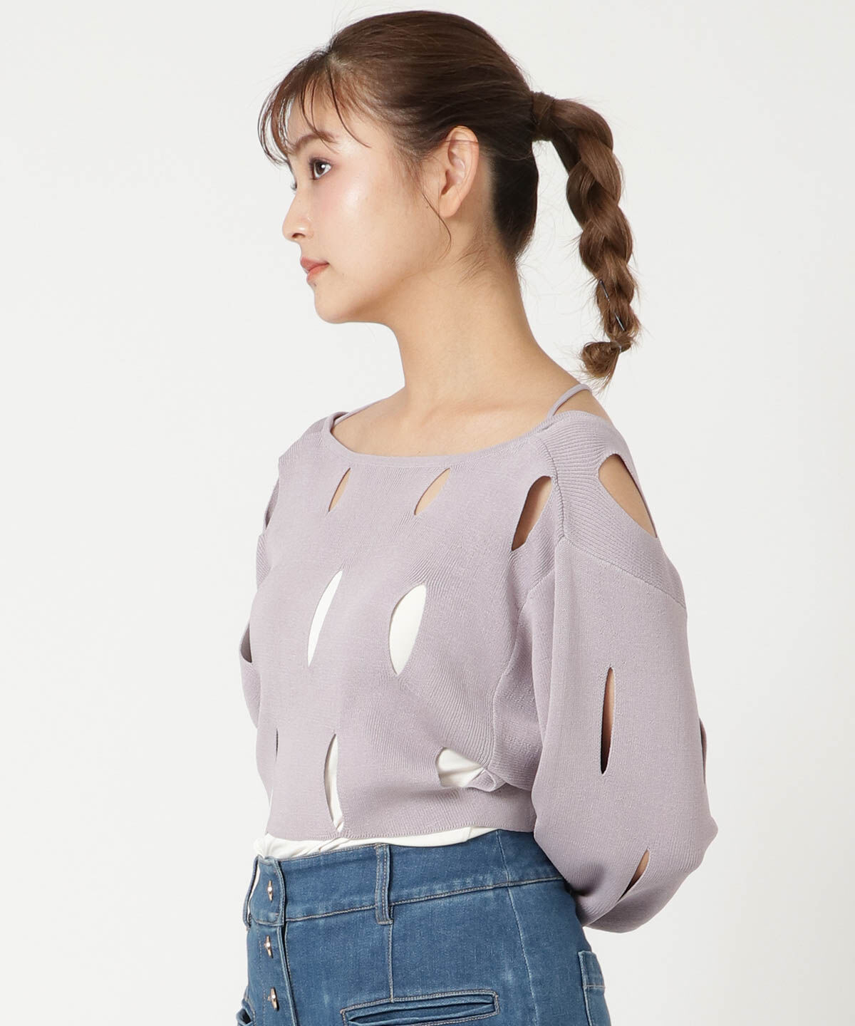 REDYAZEL「カットアウトニット」|ニット・セーター|