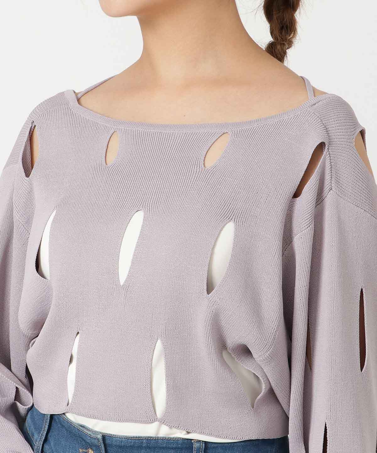 REDYAZEL「カットアウトニット」|ニット・セーター|