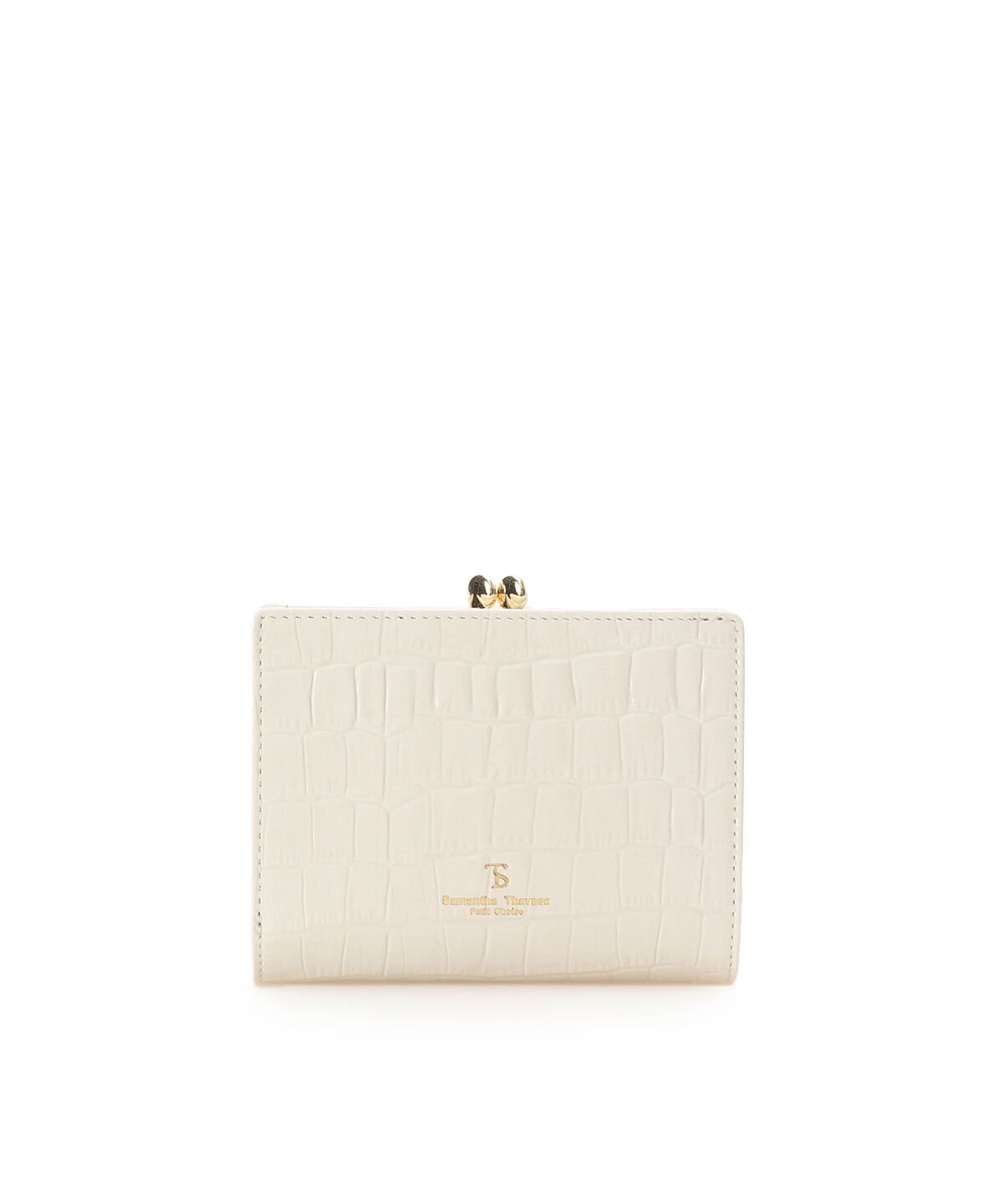 Samantha Thavasa Petit Choice「クロコ型押し折財布」|財布|オフホワイト