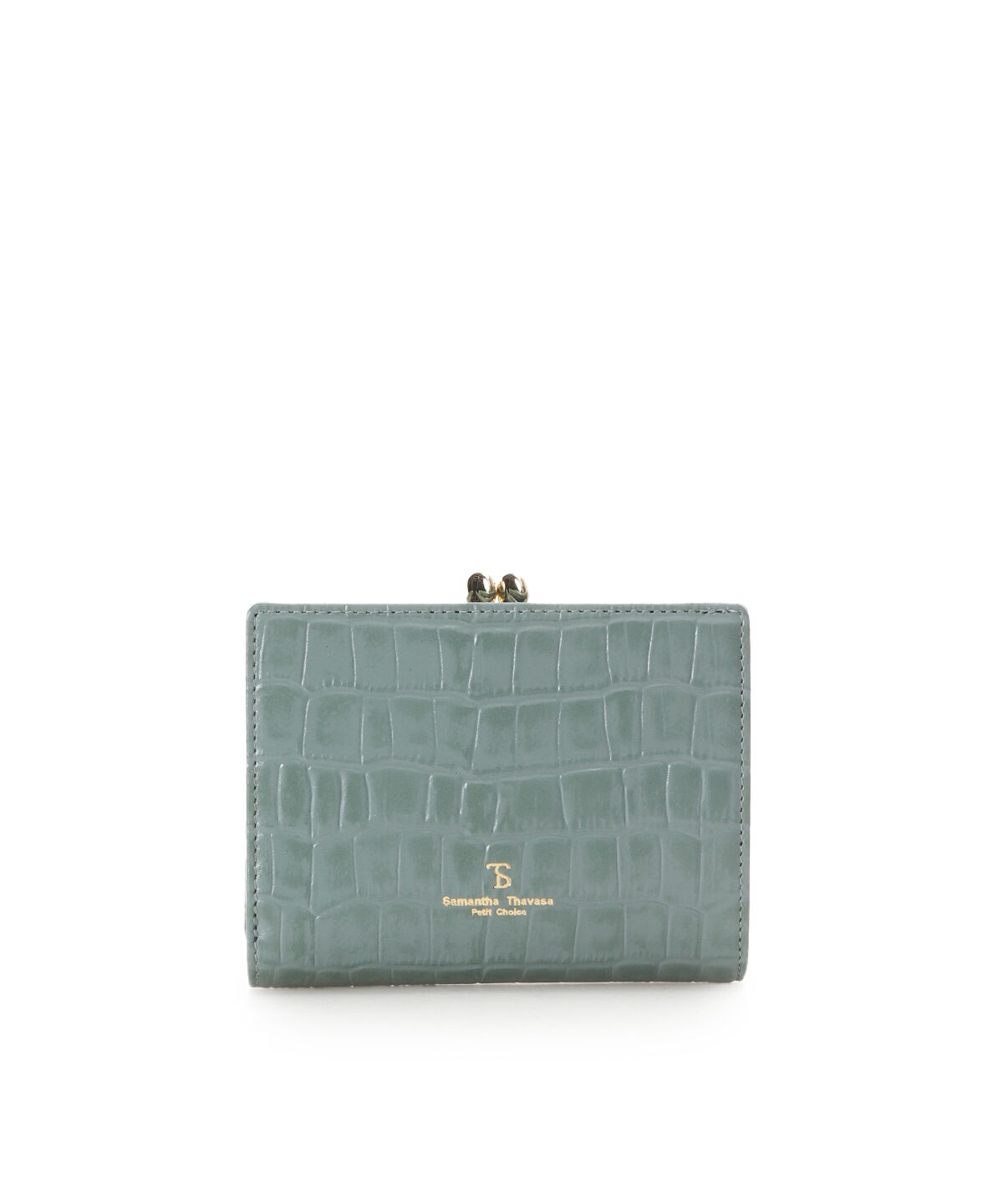 Samantha Thavasa Petit Choice「クロコ型押し折財布」|財布|グリーン