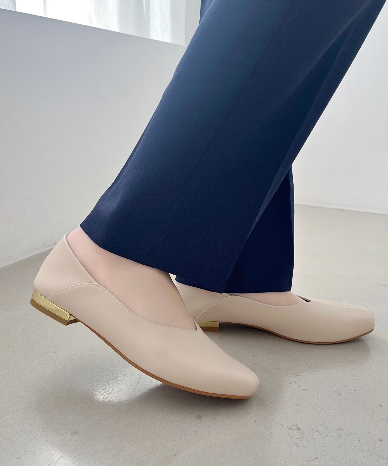 ORiental TRaffic「●通年使える●センターシームバブーシュ/51107 パンプス フラット 柔らかい」|パンプス|