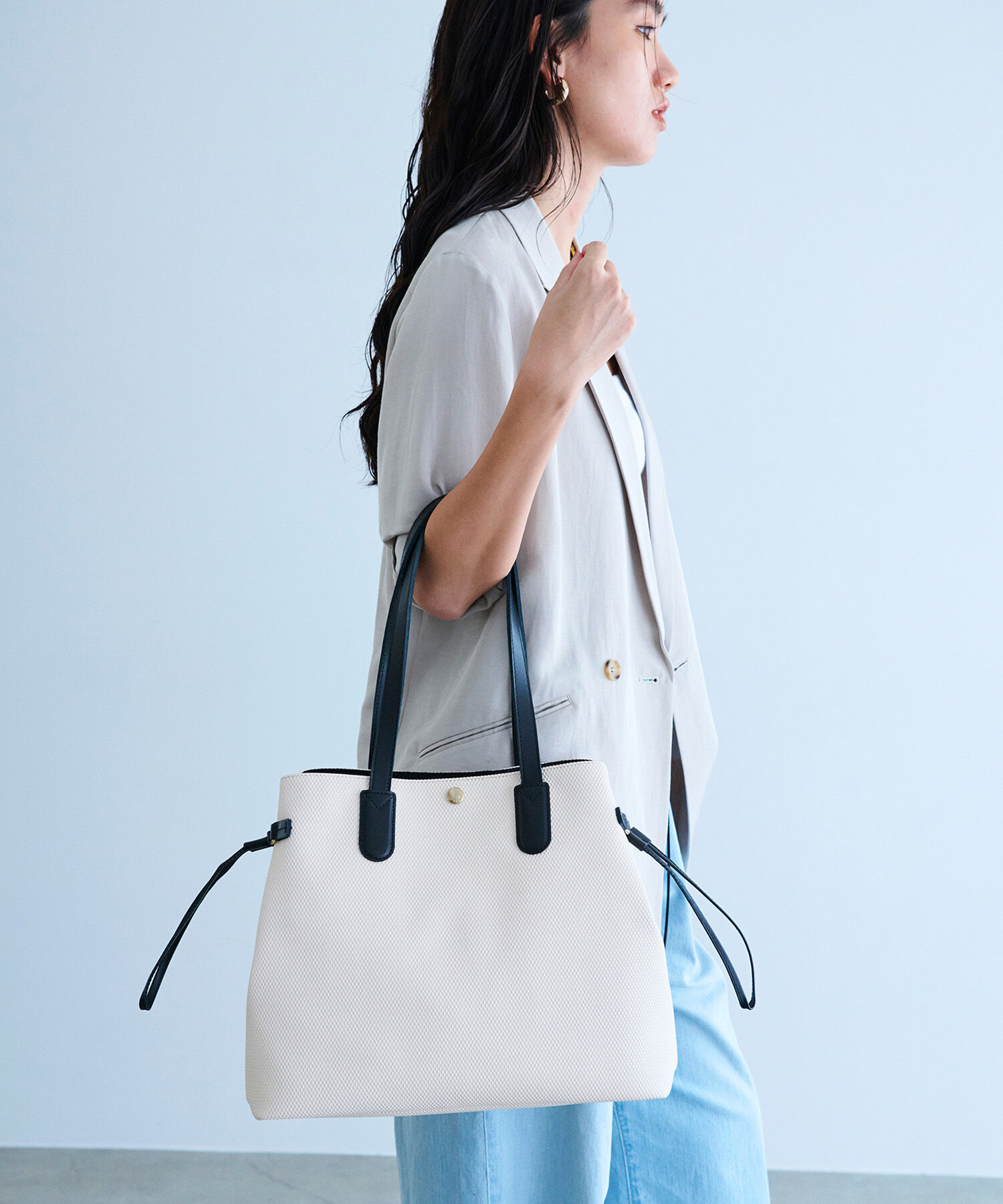 TOPKAPI BREATH「【Breath TOPKAPI】2way A4 ロングハンドル トート バッグ 撥水 肩掛け PC対応 日本製」|トートバッグ|