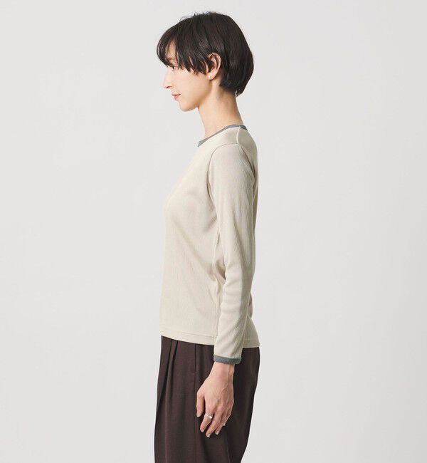 UNITED ARROWS「リブ バイカラー パイピング カットソー」|Tシャツ・カットソー|