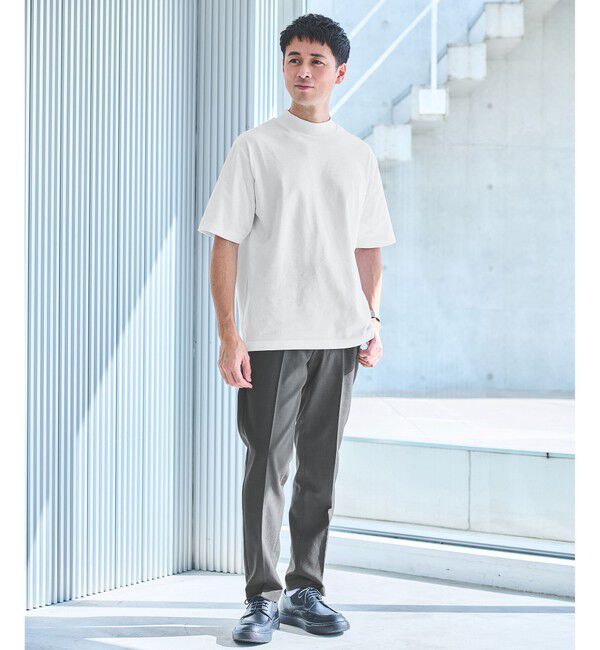 UNITED ARROWS green label relaxing「【WEB限定】JUST fit デイリー モック 半袖 Ｔシャツ カットソー -吸水速乾・抗菌-」|Tシャツ・カットソー|