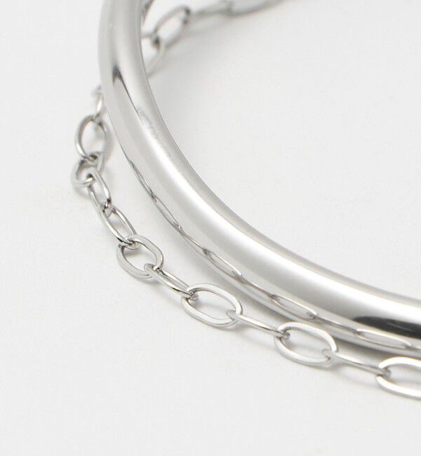 UNITED ARROWS green label relaxing「チェーン コンビ バングル」|ブレスレット・バングル|