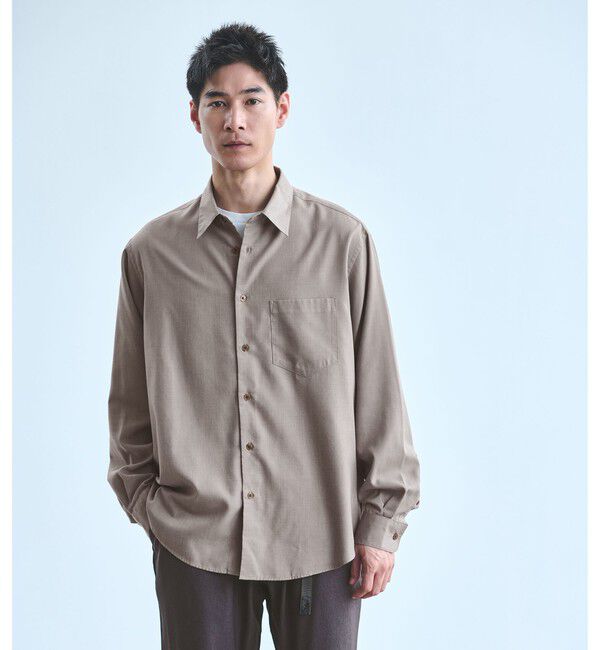 UNITED ARROWS green label relaxing「【WEB限定】ピーチツイル ジャストルーズ シャツ -防シワ-」|シャツ・ブラウス|