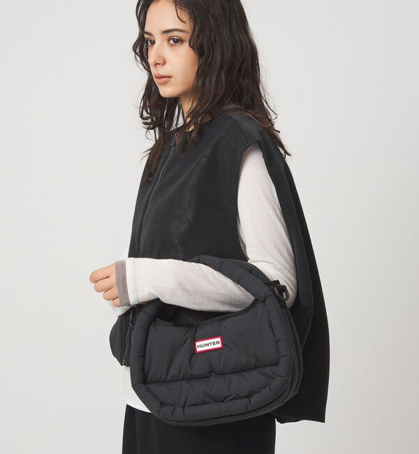 UNITED ARROWS green label relaxing「＜HUNTER＞フレイムド パファー ホーボー バッグ （ミディ）」|ショルダー・メッセンジャー|