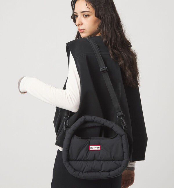 UNITED ARROWS green label relaxing「＜HUNTER＞フレイムド パファー ホーボー バッグ （ミディ）」|ショルダー・メッセンジャー|