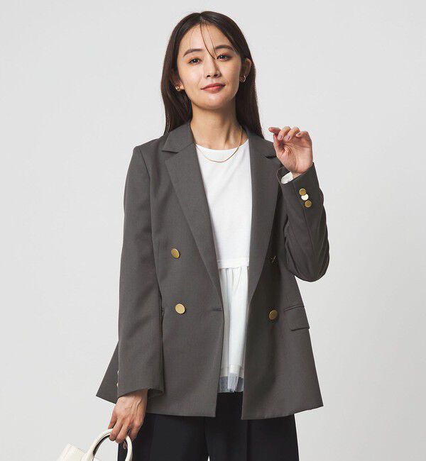 UNITED ARROWS green label relaxing「［size SHORTあり］Greed グリード ダブル ジャケット ウォッシャブル」|テーラードジャケット|