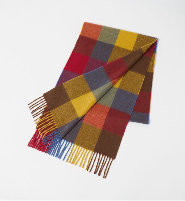 UNITED ARROWS green label relaxing「＜Joshua Ellis＞カシミヤ 30cm&times;180cm マフラー」|マフラー|YELLOW