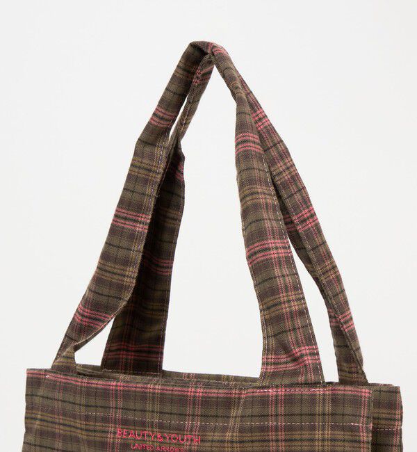 BEAUTY&YOUTH UNITED ARROWS「チェック パッカブル トートバッグ」|トートバッグ|